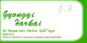 gyongyi harkai business card